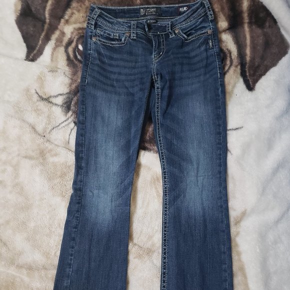 SILVER TUESDAY LOW RISE BOOT CUT 28/33 JEANS - Picture 2 of 3